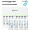 Panasonic Eneloop Bk-4mcc 8 Stück AAA Micro Akkus, 8fach Eneloop Standard Schnell-Ladegerät Und AccuCell Akkubox AAA/AA
