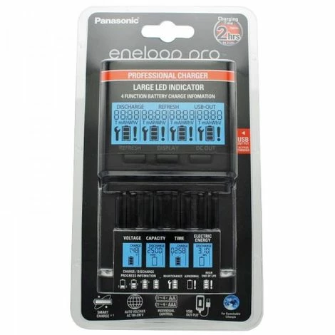 Panasonic Eneloop Ladegerät BQ-CC65 Inkl. LCD-Display, 4 Eneloop Standard AAA Micro Und AccuCell Akkubox Blue 2 Panasonic Eneloop Ladegerät BQ-CC65 Inkl. LCD-Display, 4 Eneloop Standard AAA Micro Und AccuCell Akkubox Blue – Bild 2