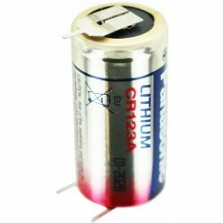 PANASONIC CR123A Batterie Mit 3er Printanschluss 1er Print Plus Und 2er Print - Kontakt, Spannung 3 Volt