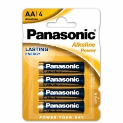 Blister 4 Panasonic Alkalibatterien AA LR06 1,5 V
