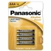 Blister 4 Panasonic Alkalibatterien AAA LR03 1,5 V