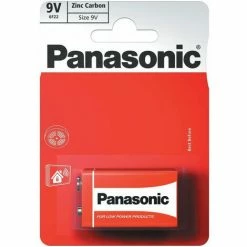 Panasonic Zink-Batterie 9V PP3, 1 Stück (6F22RZ/1BP)