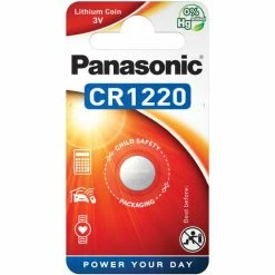 Panasonic CR1220 Lithium Power Knopfzelle CR1220EL/1B