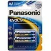 Panasonic Evolta AA LR6EGE/2BP - Alkaline-Batterien, 1,5 V, 2 St., Blau