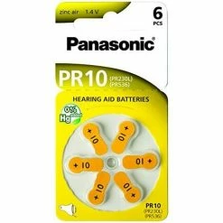 Hörgerät PR10 Panasonic Zink-Luft-Batterien X 6