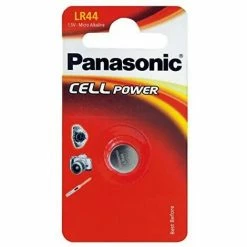Panasonic LR44 Alkaline 1,5V Nicht Wiederaufladbare Batterie - Batterien (Alkaline, 1,5 V, 105 MAh)