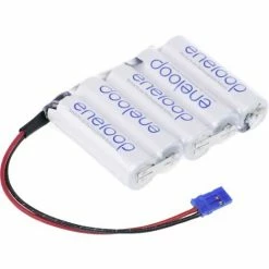 Panasonic Eneloop Reihe F1x5 Graupner Akkupack 5x Mignon (AA) Kabel, Stecker NiMH 6 V 1900 MAh