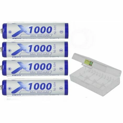 PANASONIC 4 x XCell Micro AAA Akku Ni-Mh 1,2V 1000mAh 4 x Akku + Box PANASONIC 4 X XCell Micro AAA Akku Ni-Mh 1,2V 1000mAh 4 X Akku + Box -PANASONIC Shop 63791309 1