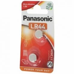 Panasonic Batterie Alkaline, Knopfzelle, LR44, V13GA, 1.5V Electronics, Retail Blister (2-Pack) -PANASONIC Shop 67888067 3