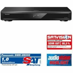 Panasonic DMR-UBS90 - 3D Blu-ray-Recorder Mit TV-Tuner Und HDD - Hochskalierung - Ethernet, Wi-Fi