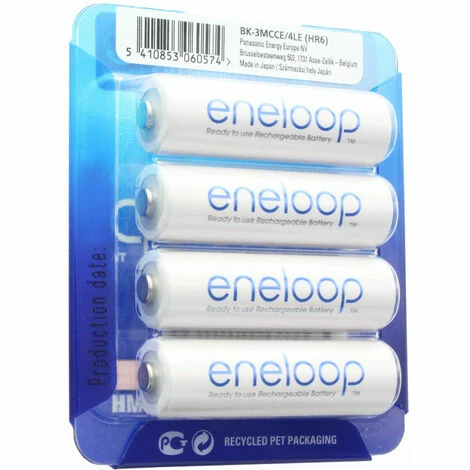 Panasonic eneloop Standard (ehem. Sanyo eneloop Standard) HR-3UTGB 4x und AccuCell Aufbewahrungsbox AA Panasonic Eneloop Standard (ehem. Sanyo Eneloop Standard) HR-3UTGB 4x Und AccuCell Aufbewahrungsbox AA -PANASONIC Shop 8349997 1
