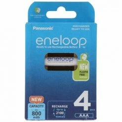Panasonic Eneloop Standard HR-4UTGB Blisterpackung Mit 4 AAA Eneloop, 4er Blister Eneloop Micro AAA LR03 Akkus -PANASONIC Shop 8350000 3