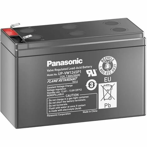 Panasonic UP-VW1245P1 Akku PB 12Volt 7,8 Ah (früher 9Ah) mit Faston 6,3mm Steckkontakten Panasonic UP-VW1245P1 Akku PB 12Volt 7,8 Ah (früher 9Ah) Mit Faston 6,3mm Steckkontakten -PANASONIC Shop 8350098 1
