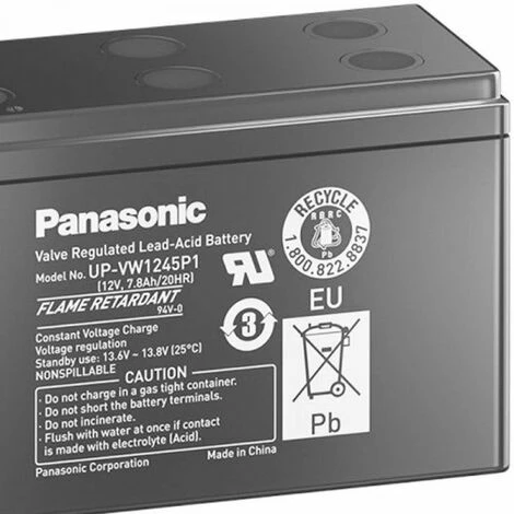 Panasonic UP-VW1245P1 Akku PB 12Volt 7,8 Ah (früher 9Ah) mit Faston 6,3mm Steckkontakten Panasonic UP-VW1245P1 Akku PB 12Volt 7,8 Ah (früher 9Ah) Mit Faston 6,3mm Steckkontakten -PANASONIC Shop 8350098 3