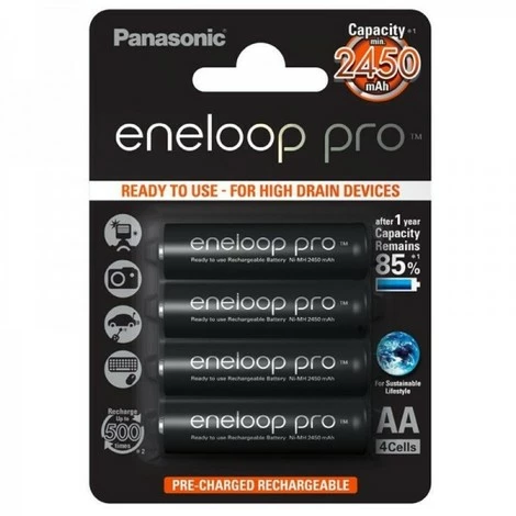Panasonic Eneloop Ladegerät BQ-CC65 Inkl. LCD-Display, 4 Eneloop Pro AA Mignon, AccuCell Box Blue 4 Panasonic Eneloop Ladegerät BQ-CC65 Inkl. LCD-Display, 4 Eneloop Pro AA Mignon, AccuCell Box Blue – Bild 4