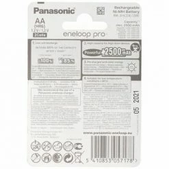 Panasonic Eneloop Pro Mignon Akku BK-3HCDE/2BE NiMH 1,2Volt Max. 2550mAh, 2er Blisterkarte -PANASONIC Shop 8350342 4