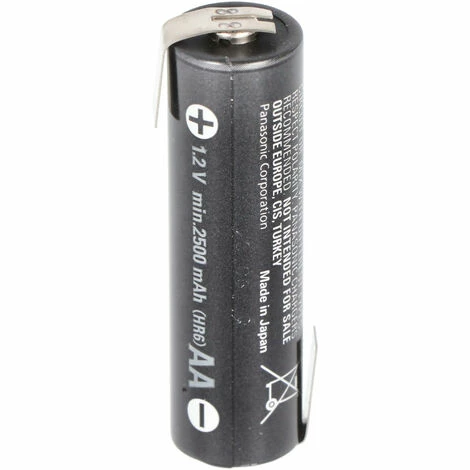 PANASONIC Ready2use AA 2500mAh Akku Mignon AA NiMH Mit Lötfahne Z-Form 1 PANASONIC Ready2use AA 2500mAh Akku Mignon AA NiMH Mit Lötfahne Z-Form