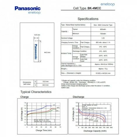 Panasonic Eneloop Standard BK-4MCC Micro AAA Mit Lötfahne U-Form 3 Panasonic Eneloop Standard BK-4MCC Micro AAA Mit Lötfahne U-Form – Bild 3